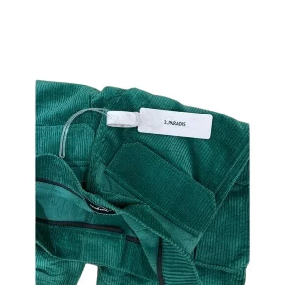 3.PARADIS PINO MULTI CORDUROY CARGO POCKET PANTS IN GREEN